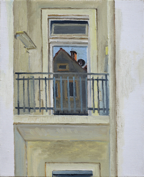  Hans_Rath_Balkon_46x38cm_Oel_Lwd_2019 