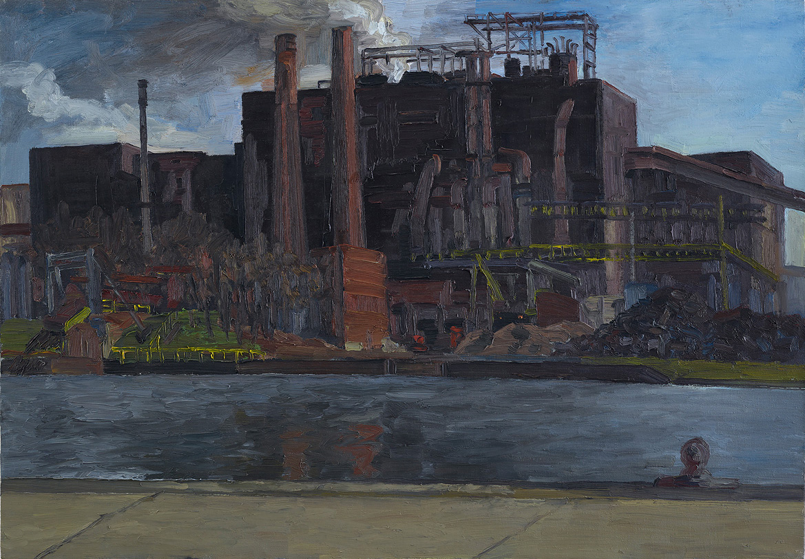 Hans_Rath_Stahlwerk_Hersthal_81x116cm_Oel_Lwd_2004 