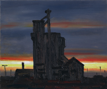  Hans_Rath_Silo_in_Texas_IV_38x46cm_Oel_Lwd_2019 