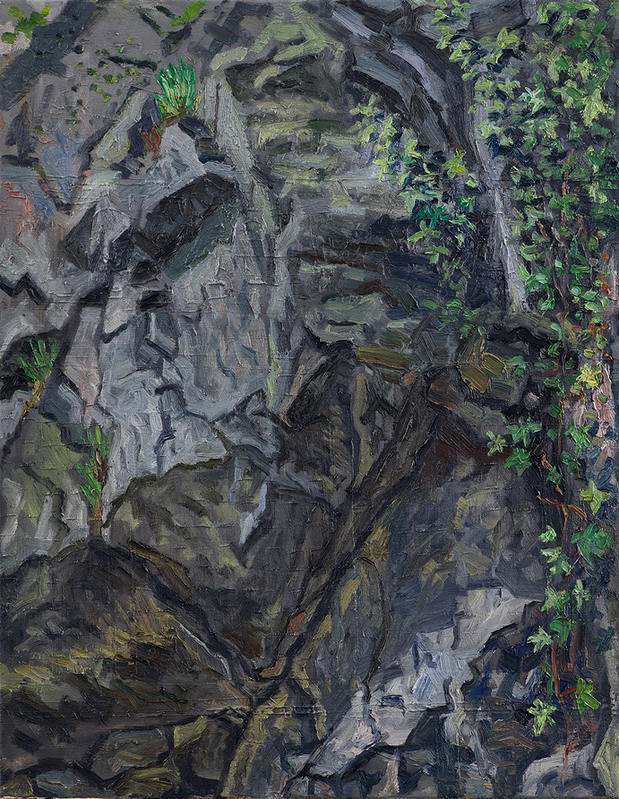  Hans_Rath_Felswand_IV_90x70cm_Oel_Lwd_2017 