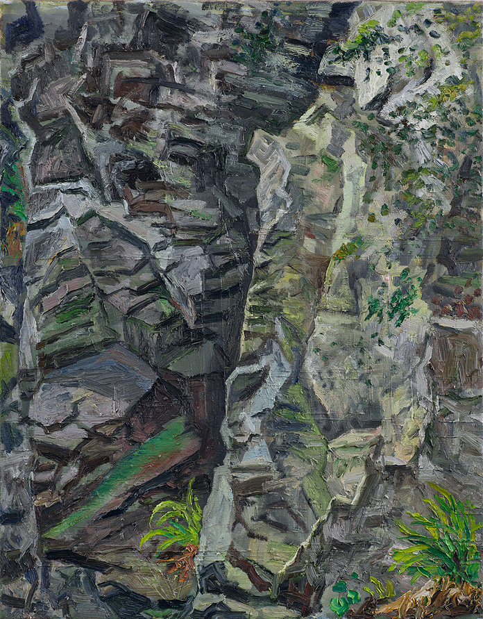  Hans_Rath_Felswand_III_90x70cm_Oel_Lwd_2017 