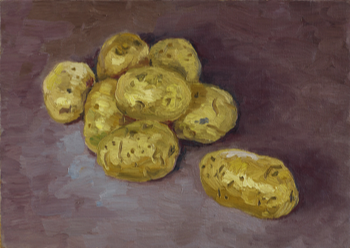  Hans_Rath_Kartoffeln_33x46cm_Oel_Lwd_2008 
